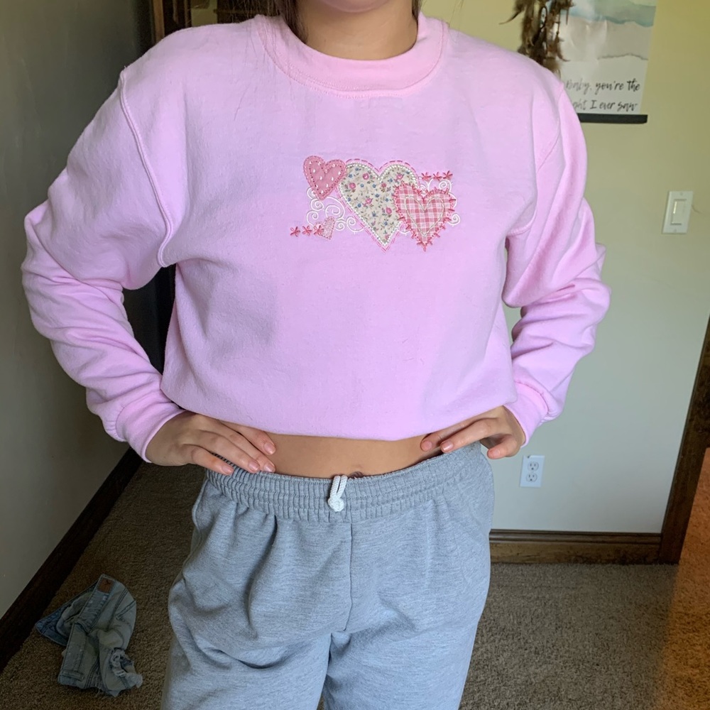 Thrifted crew neck